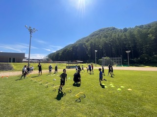 RFF夏合宿、川上村の子どもたちと合同練習