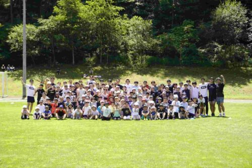 最後は川上村の子供たちと合同練習！今年も良い合宿ができました。