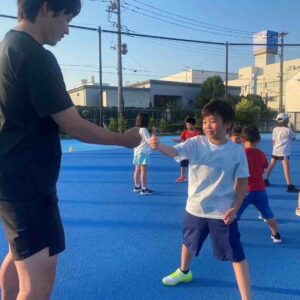 Run for the Future 墨田スクールで子供たちが練習を頑張っている様子。