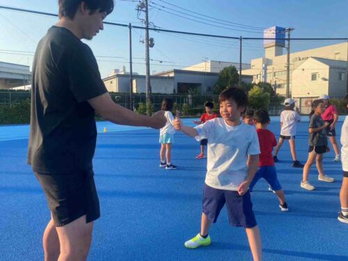 Run for the Future 墨田スクールで子供たちが練習を頑張っている様子。