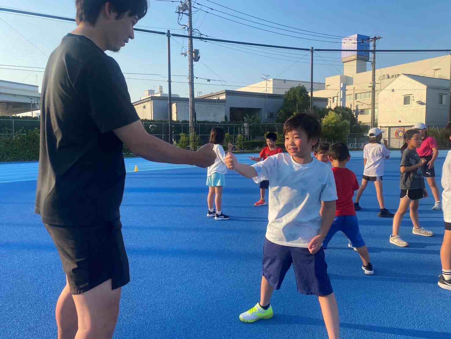 Run for the Future 墨田スクールで子供たちが練習を頑張っている様子。