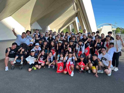 日清カップの終了後にRFFチームみんなで写真を撮りました!