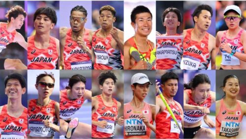 日本代表の選手たち(写真は日本陸連HPより)